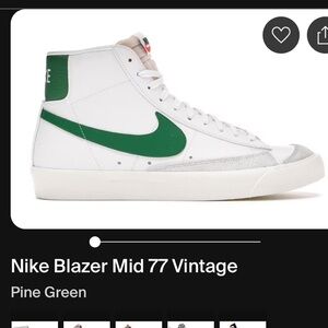 Nike Blazer Mid 77 Vintage in White and Green
